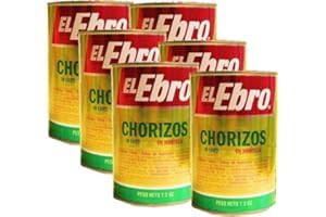 CUBANFOODMARKET Chorizos in lard El Ebro 7.2 oz cans . 6 pack