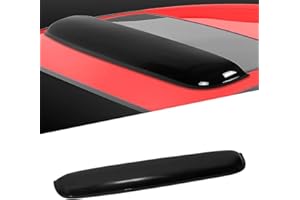 Puermto 38inch 980mm Universal Sun Roof Wind Waterproof Deflector, 1pc Dark Smoke Auto Moonroof Window Visor for Deflecting R