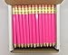 Express Pencils Half Pencils with Eraser - Golf, Classroom, Pew, Short, Mini - Hexagon, Sharpened, Non Toxic, 2 Pencil, Color - Deep Pink, (Box of 48) Golf Pocket Pencils