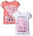 Peppa Pig Toddler Girls' Clothing Shop (Multiple Styles), 2 Pack Tees Pink/White, 5T