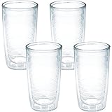 Tervis 4-Pack Tumbler, 16-Ounce, Clear