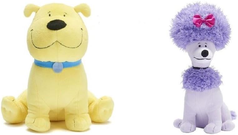 T-Bone 10 and Cleo 11.5 Soft Plush Dolls (Set of 2 Dogs) by Clifford
