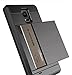 Note 4 Case, Anuck Galaxy Note 4 Wallet Case [Anti Scratch][Heavy Duty][Card Pocket] Dual Layer Shockproof [Soft Rubber Bumper] Protective Hybrid Card Case Cover for Samsung Galaxy Note 4 - Gray