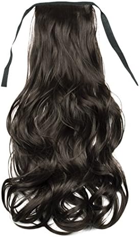 Ayana Ponytail Hair Extensions Long Wavy Synthetic Ribbon Ponytail Tie Up Ponytail Drawstring Ponytail Clip in Hair Extensions Hairpiece (18INCH, 2#)