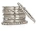 Joyeria Zircon Fashion Latest Bollywood Designer Silver Tone Bangles Set Bracelet Indian Partywear Jewelry (2.6)