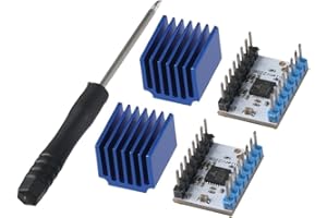 AllGIFT 2PCS TMC2208 V1.2 Stepper Motor Driver with Heat Sink Ultra-Quiet Screwdriver for Reprap MKS Prusa i3 Ender-3 Pro