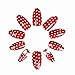 Ejiubas 3 Pcs Jelly Clear Nail Stampers with Rhinestone Cap Sandy Scrapers Nail Stamping Kits DIY Nail Art Tools (C)