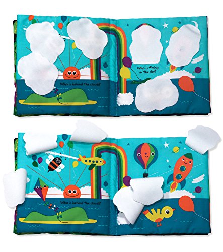 Melissa & Doug Soft Activity Baby Book - The Wonderful World of Peekaboo! Lift The Flap Busy Book for Toddlers, Sensory Toys for Babies and Toddlers