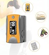 BLT M70 Fingertip Pulse Oximeter CE FDA Approved OLED Display Grayscale view 5