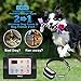 WIEZ Dog Fence Wireless & Training Collar Outdoor 2-in-1, Electric Wireless Fence for Dogs w/Remote, Adjustable Range Control, Waterproof Reflective Stripe Collar, Harmless for All Dogs