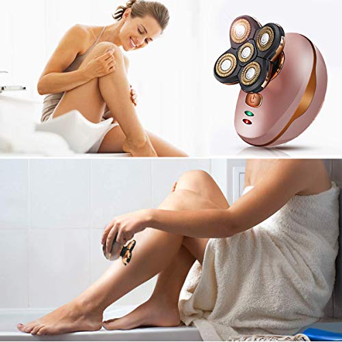 Changoor Hair Removal for Women,USB Rechargeable Women's Painless Hair Remover,Waterproof Electric Shaver for Women's Legs,Face,Lips,Arm,Bikini(Rose Gold) (Gold Rose)
