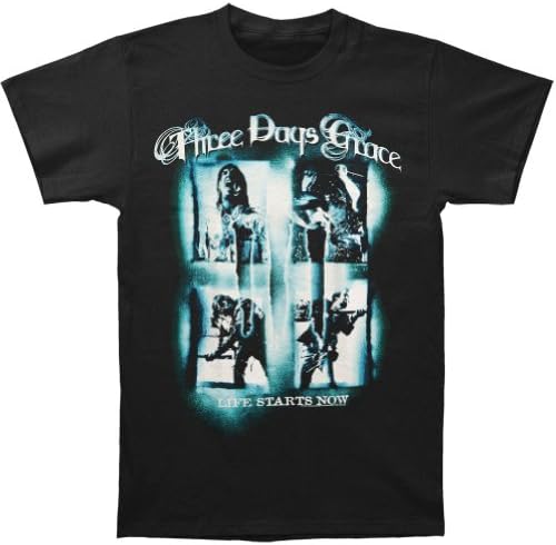 Three Days Grace Men's Screaming Squares Tour T-shirt X-Large Black