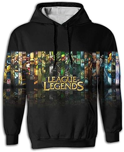 Odden 474-League Of Legends Realistic 3d Digital Print Pullover Hoodie Hooded Sweatshirt