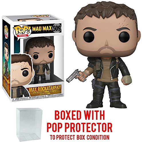Funko Pop! Movies: Mad Max Fury Road - Max Rockatansky Vinyl Figure (Bundled with Pop BOX PROTECTOR CASE)