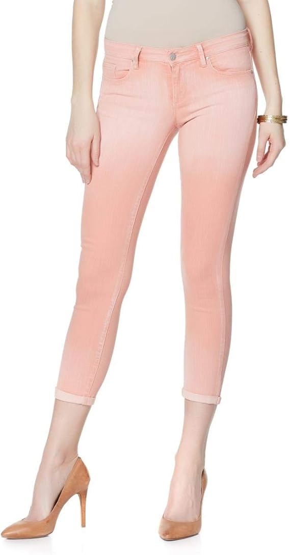 Jessica Simpson Rolled Crop Skinny Jeans, White, 6/28 at Amazon Women's