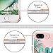 iPhone 7 Plus Case, Clear iPhone 8 Plus Case, MOSNOVO Good Vibes Only Tropica Leaves Quotes Clear Design Transparent Back Case with TPU Bumper for iPhone 7 Plus (2016) / iPhone 8 Plus (2017)