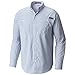 Columbia Men's Super Tamiami Long Sleeve Shirt, Vivid Blue Small Check, Medium