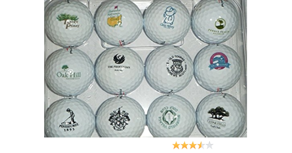 Amazon Com Titleist 3 Dozen Famous Golf Courses Logos Mint Pro V1 16 Used Golf Balls 1 Ball In Golf Sports Outdoors