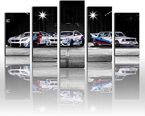 Amazon De Leinwandbild Motiv Bmw Cars M4 Gt4 Auto Wandbild Kunstdruck Rennsport