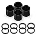 Genuine Metal Skateboard and Longboard Professional 4 Spacers & 8 Speed Washers And Bearing Spacers Speed Kit Black By Supafly Skate Company