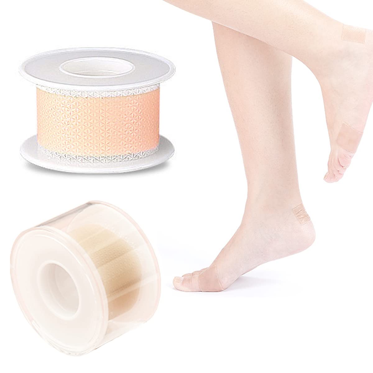 100 cm Invisible Blister Plasters Bandages Hydrocolloid Gel Dressing Blister Cushion Pads Multi-Purpose Foot Care Tape Waterproof Blister Protector for Blisters and Chafing