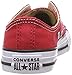 Converse Unisex-Child Chuck Taylor All Star Canvas Low Top Sneaker, red, 9 M US Toddler