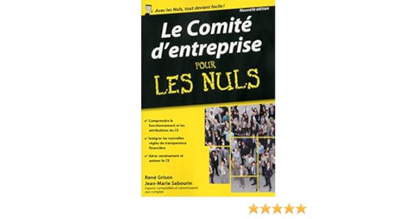 Le Comite D Entreprise Poche Pour Les Nuls French Edition