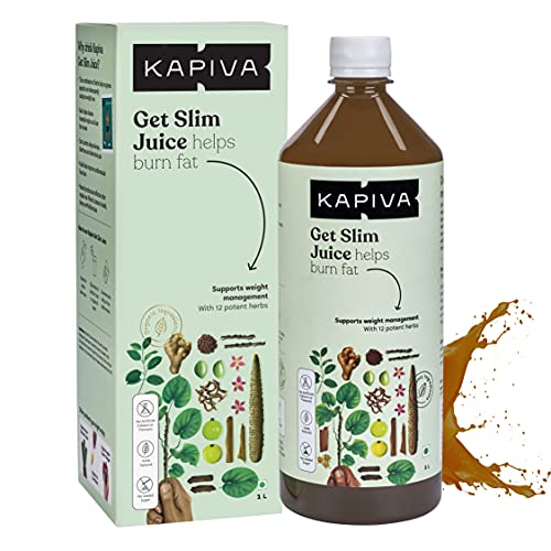 Kapiva Get Slim Juice – 1L | Helps Burn Fat Naturally | Goodness of 12 Ayurvedic Herbs | Weight Management & Digestion Stimulation Kapiva Get Slim Juice – 1L | Helps Burn Fat Naturally | Goodness of 12 Ayurvedic Herbs | Weight Management & Digestion Stimulation