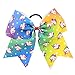 YHXX YLEN 8 Pcs 8 inch Large Colorful Bow Hairpin Girls Bows with Rope Hair Bows