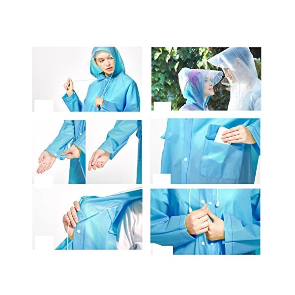 ArunnersTM-Raincoats-Men-Women-Waterproof-Rainwear-Long-Rain-Poncho-With-Hood-Fruit-Color