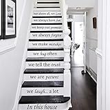 Wall Decals Staircase Quotes In this house... we love STAIR CASE Stairway Stairs Quote Wall Vinyl Decal Stickers Bedroom Murals