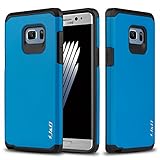 Samsung Galaxy Note 7 Case, J&D [ArmorBox] [Dual Layer] Hybrid Shock Proof Protective Rugged Case for Samsung Galaxy Note 7 - Blue