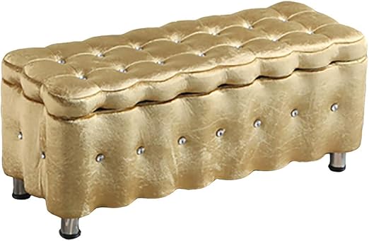 Amazon Com Zmq Storage Ottomans Ice Velvet Fabric Storage Benches