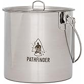 The Pathfinder School Stainless Steel Bush Pot and Lid Set (64 ounce)