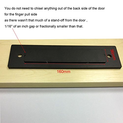 305mm Rustic Black Sliding Barn Door Handle Hardware Goldenwarm