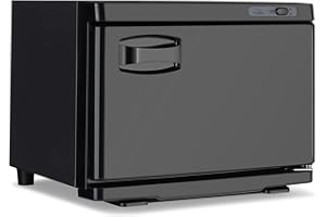 Kcelarec Hot Towel Warmer, Professional Hot Towel Cabinet, 2-in-1 Spa Towel Warmers for Facials, Barber, Salon, Esthetician, Black (15L)