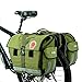 Abonnylv Waterproof Multi Function Bicycle Rear Seat Bag Bike Pannier Cycling Saddle Bag Bike Travel Large Bag (Army Green)