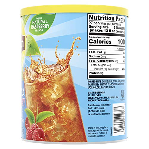 Lipton Iced Tea Mix, Raspberry 10 qt, Pricepulse