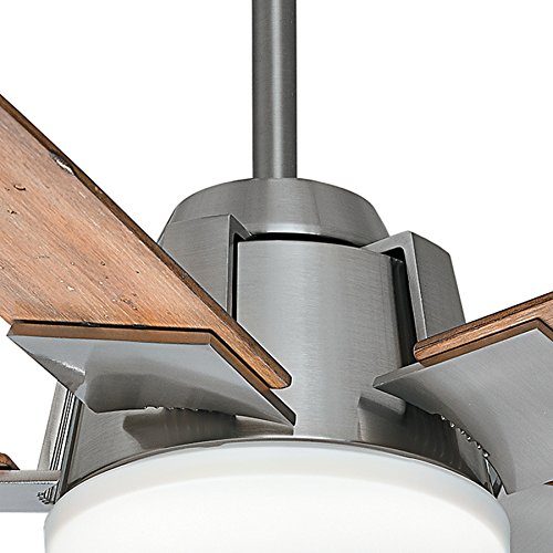 Casablanca Fan 56 inch Brushed Nickel Finish Ceiling Fan with 5 White Washed Distressed Oak Veneer Exclusive Blades (Certified Refurbished)