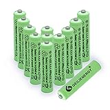 GEILIENERGY Solar Light Batteries AAA Triple A NIMH 600mAh 1.2V Rechargeable for Garden Lights Remotes Mice(12PCS)