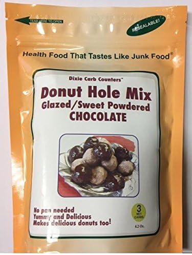 Carb Counters Glazed &amp; Powdered Chocolate Donut Hole Mix