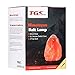 TGS Gems Himalayan Salt Lamp Ionic Air Purifier on Wood Base with Dimmable Switch Cord and 3 Bulbs,2-4lbs 6-7 Inch