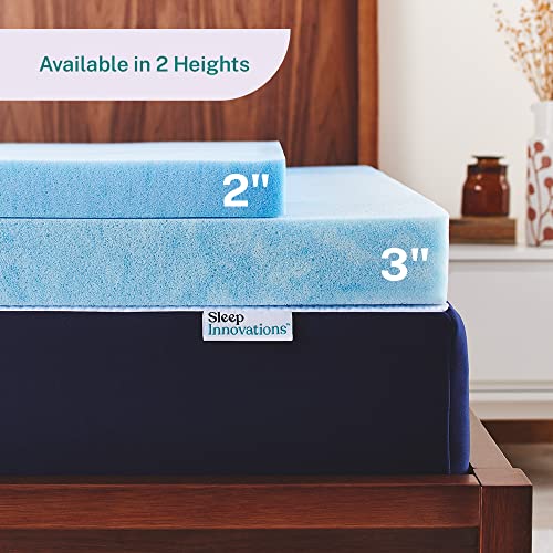 Sleep Innovations 3 Inch Cooling Gel Infused Memory Foam Mattress