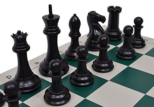 image for Wholesale Chess Quadruple Weighted Chess Pieces and Vinyl Board - Natu