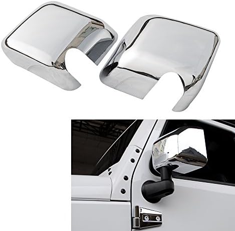 JaCar Chrome Side Rearview Mirror Accent for Jeep Wrangler JK JKU 2007 - 2017(NO logo)