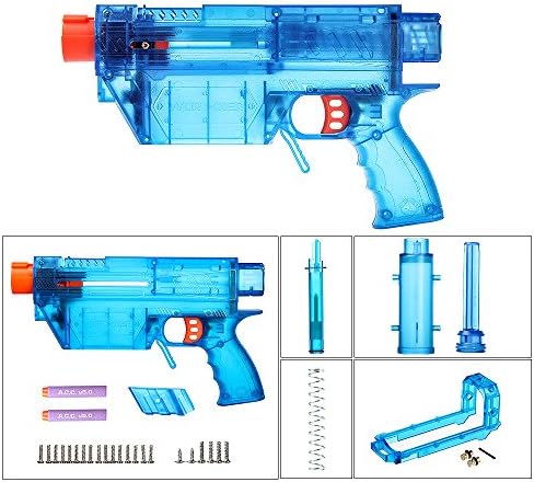 WORKER Prophecy Type-R Model B Long 7.2cm Dart DIY Kits for Nerf Retaliator Color Blue Transparent