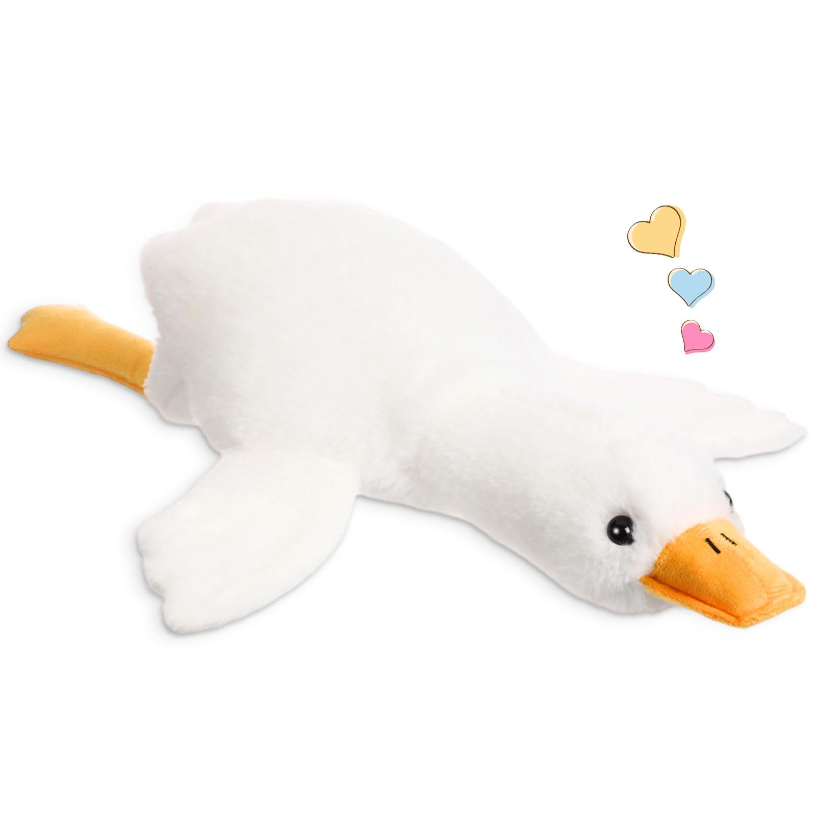 Photo 1 of Lenwen 20 Inch Giant Goose Stuffed Animal Large Stuffed Duck Plush Toy Big Soft Duck Animals Cute Goose Pillow Birthday Party Gifts for Kids Boys Girls(White)