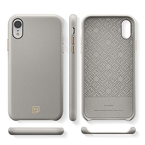 Spigen [LA Manon Câlin Funda iPhone XR 6.1" para iPhone con diseño Minimalista y fácil Agarre - Oatmeal Beige - Imagen 6
