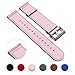 GadgetWraps Nylon 14mm Quick Release Watch Bands - NATO Style Two-Piece Watch Straps - 14mm Width - (Light Pink, 14mm)