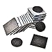 Bememo 90 Pieces Double Sided Black Foam Pad Strong Adhesive Mounting Tape, Rectangle and Round